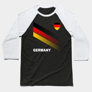 Vintage Germany Sunflower Flag Germany Soccer Lover Baseball T-Shirt